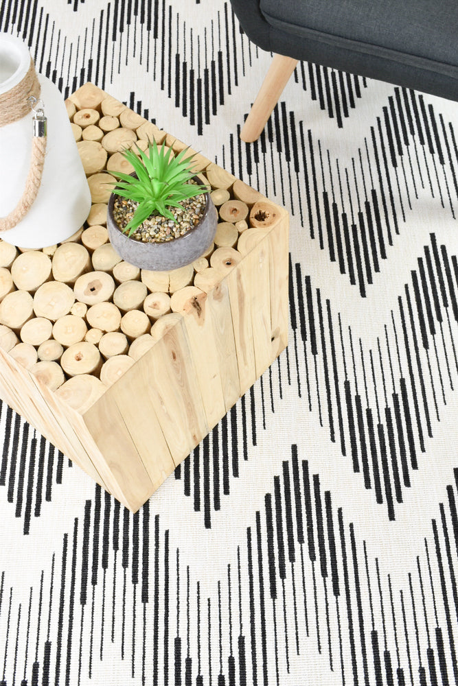 Phoenix Black White Rug 20471-963
