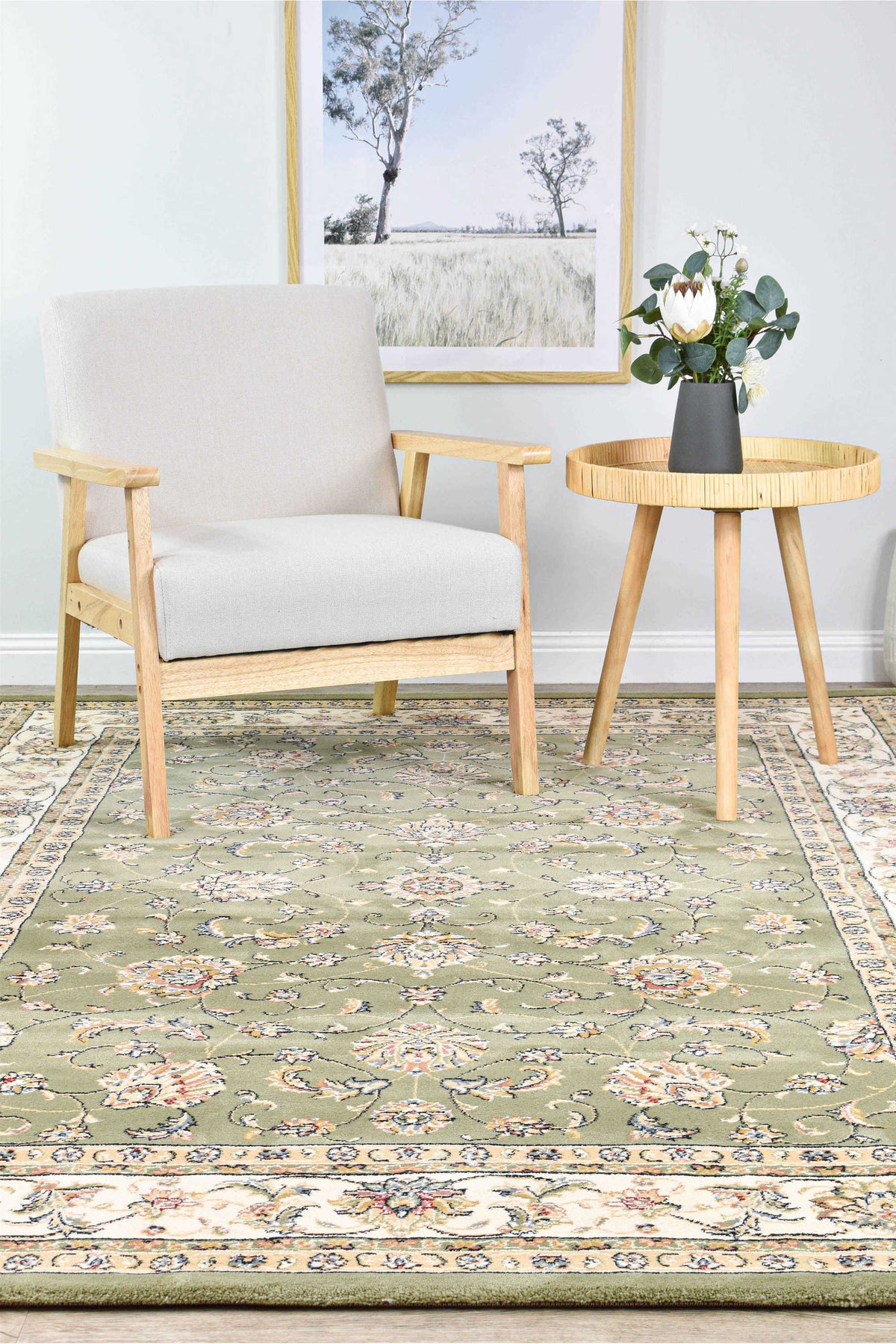Leonardo Green Rug 55368 4464