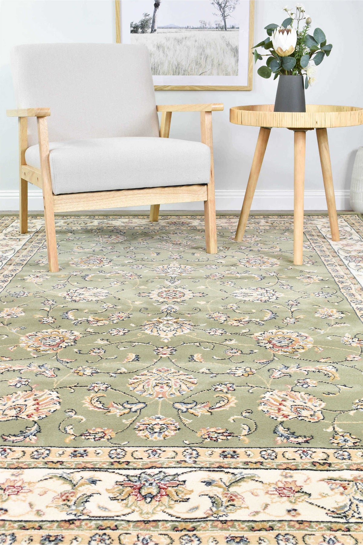 Leonardo Green Rug 55368 4464
