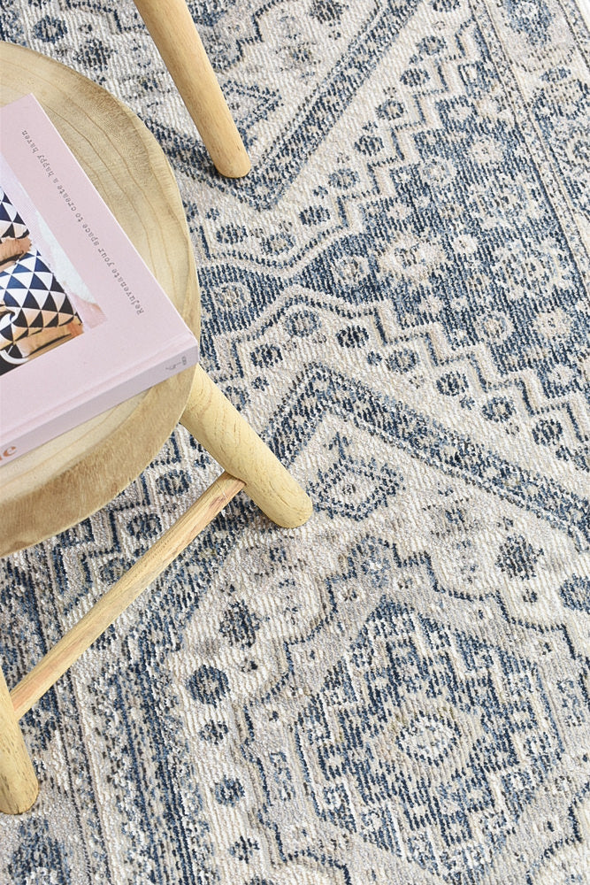 Amara Cream Blue Rug A161A