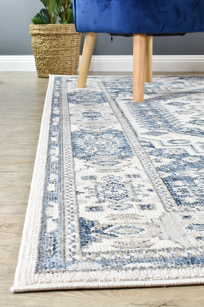Amara Cream Blue Rug A161A