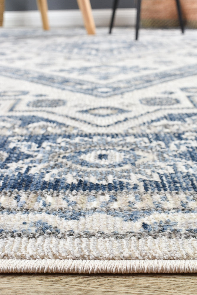 Amara Cream Blue Rug A161A