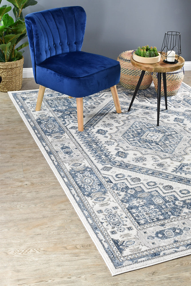 Amara Cream Blue Rug A161A