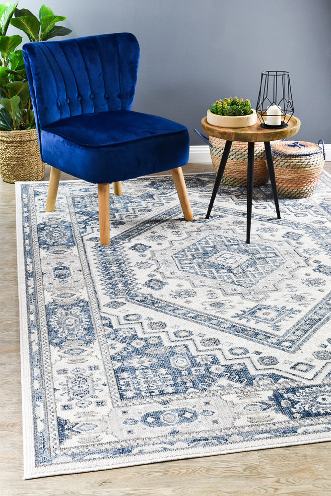 Amara Cream Blue Rug A161A