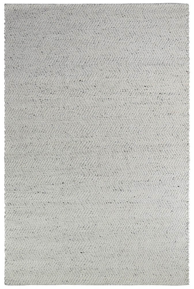 Kelvin Wool Silver Ivory Rug