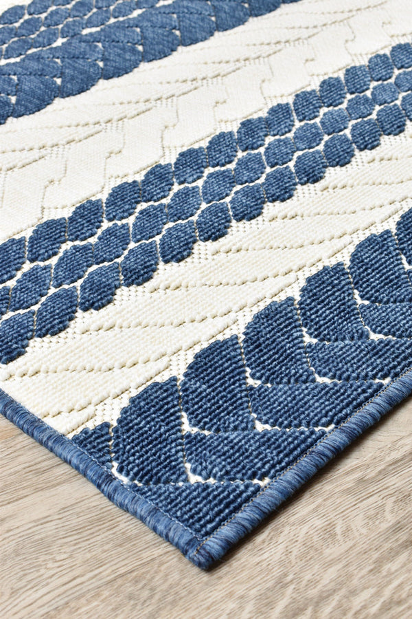 Phoenix Blue White Rug 20469-994