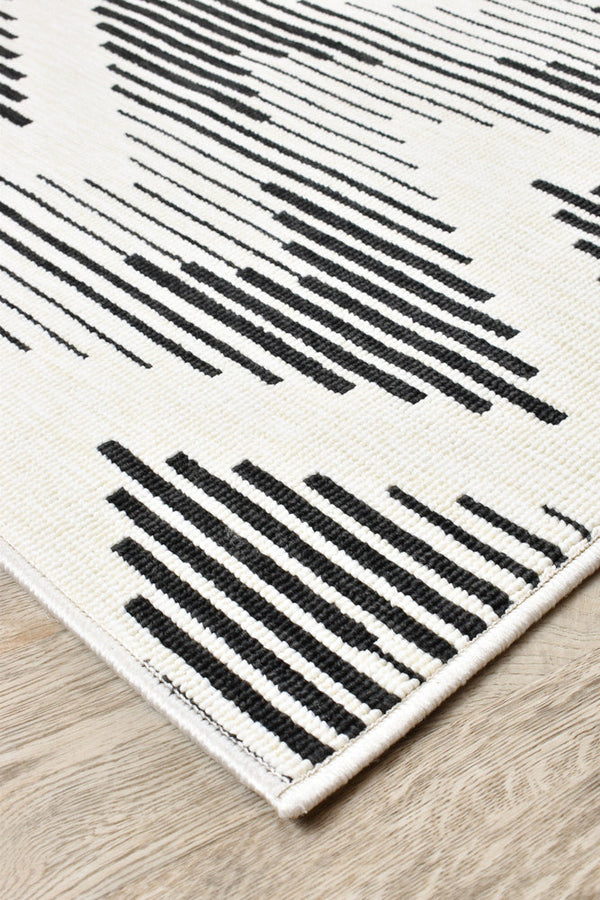 Phoenix Black White Rug 20471-963