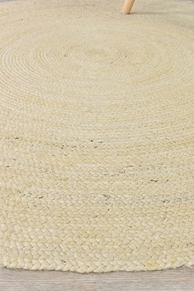 Round Jute Beige