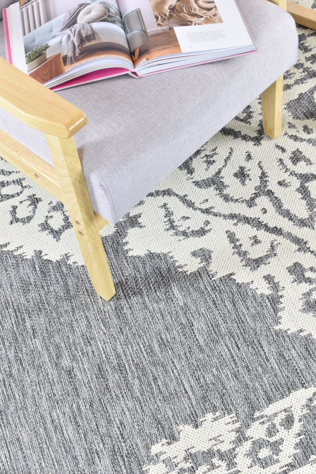 Bondi Grey Cream Rug 5605-GU6E