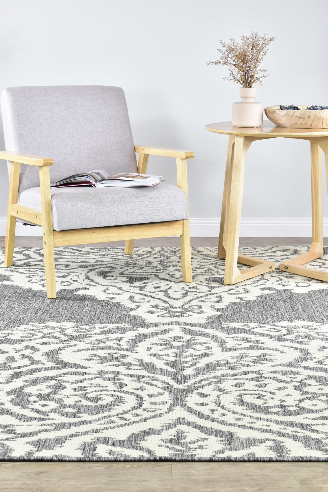 Bondi Grey Cream Rug 5605-GU6E