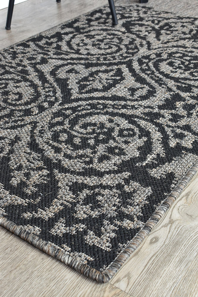 Bondi Brown Black Rug 5605-J48H