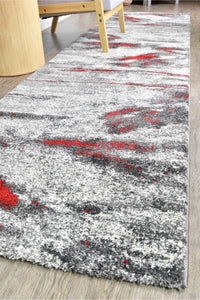 Lagos 176 Grey Red Rug