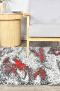 Lagos 176 Grey Red Rug