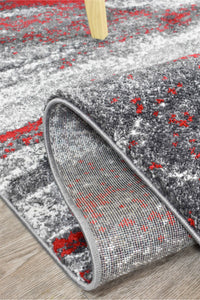 Lagos 176 Grey Red Rug