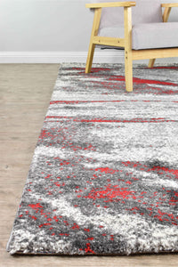 Lagos 176 Grey Red Rug