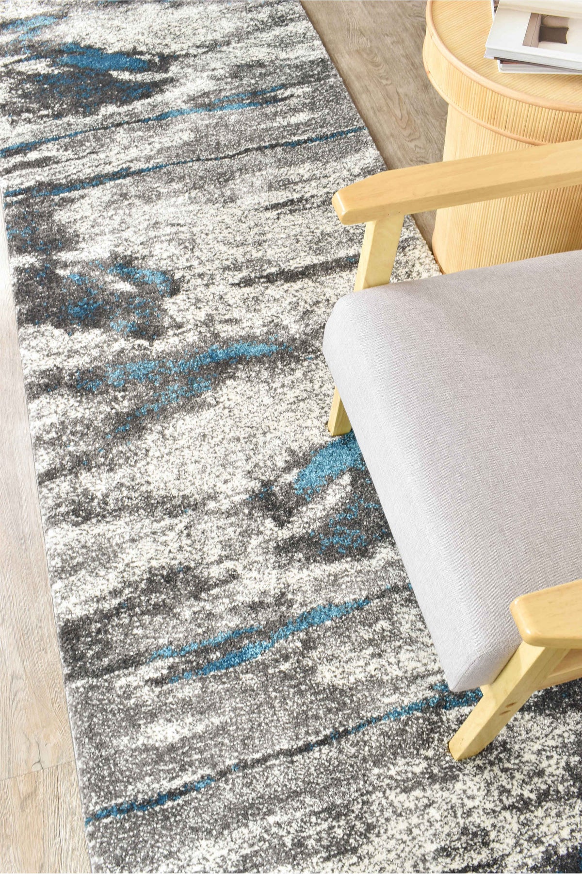 Lagos 176 Grey Turquoise Runner