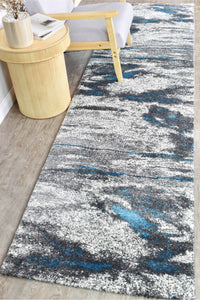 Lagos 176 Grey Turquoise Runner