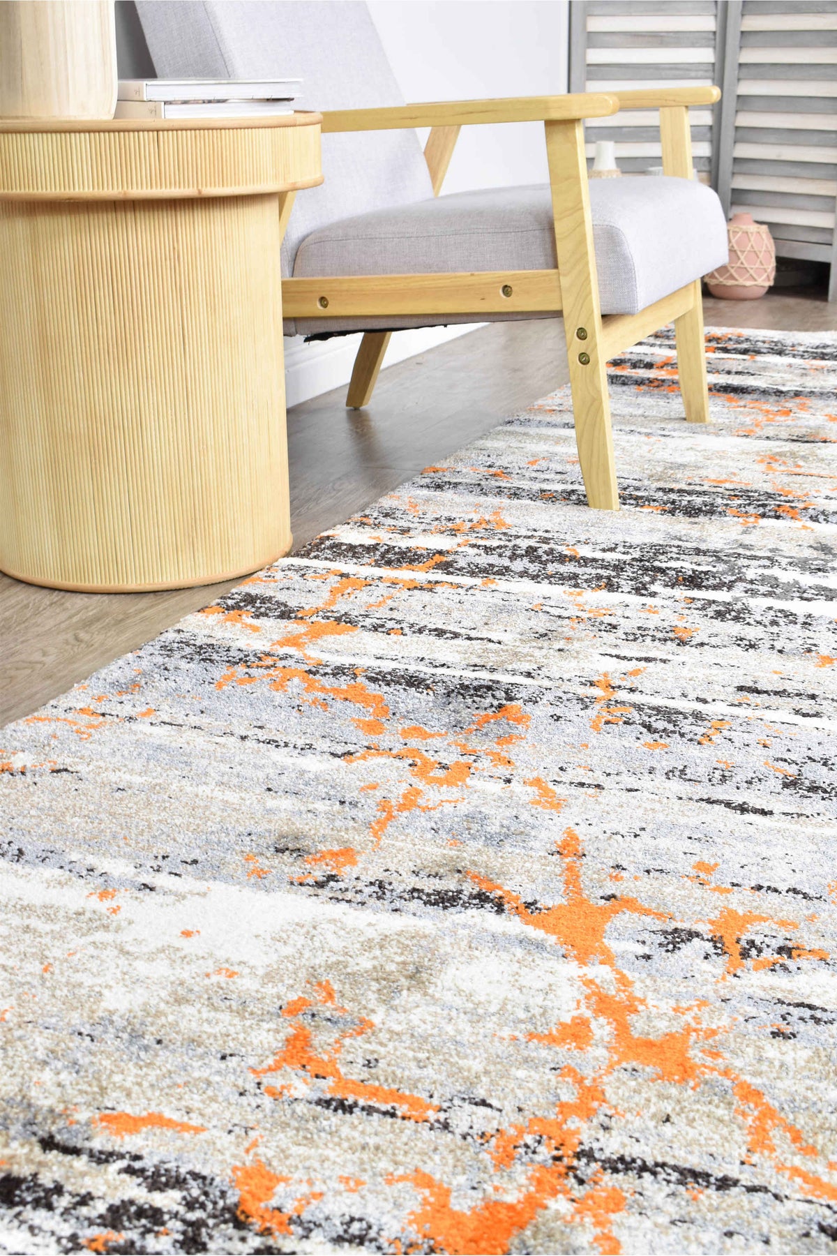 Lagos 696 Beige Orange Rug