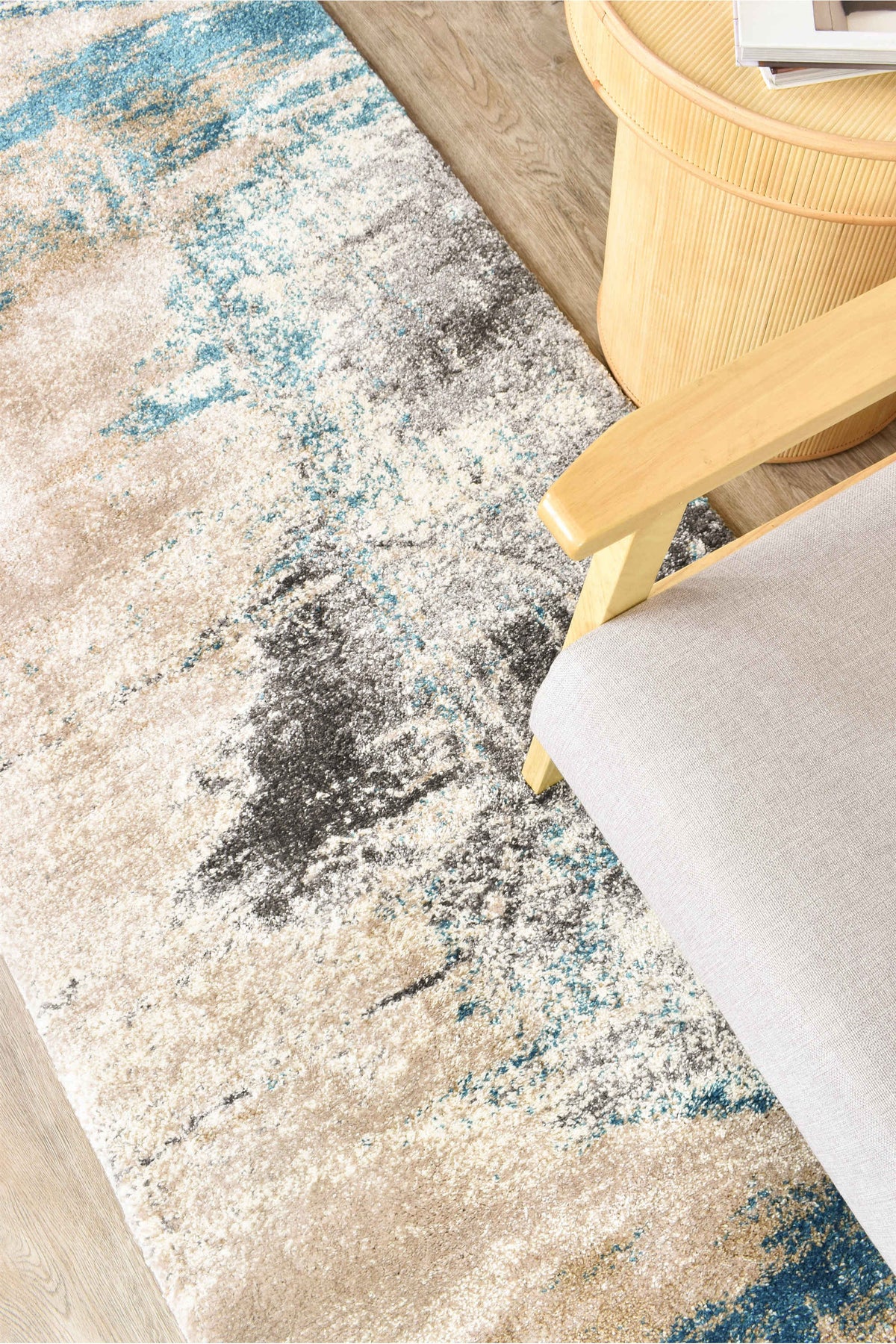 Lagos 854 Beige Turquoise Runner