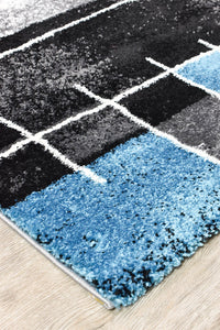 Lagos 297 Dark Grey Turquoise Rug