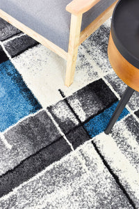 Lagos 297 Dark Grey Turquoise Rug