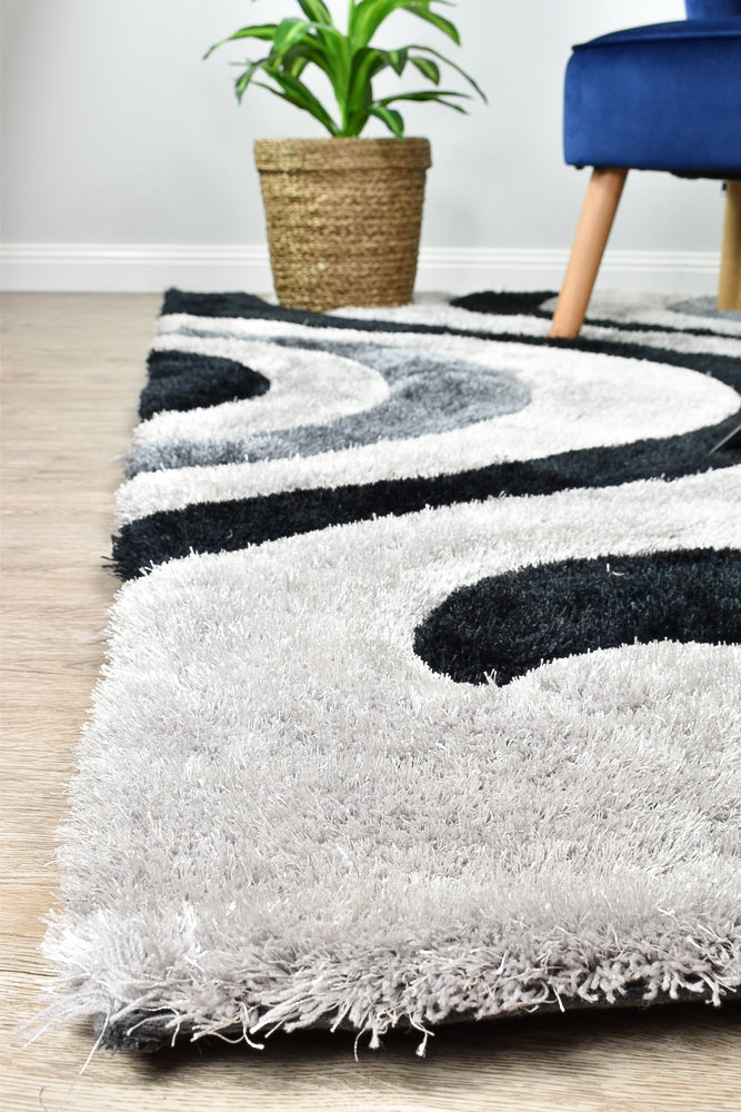 Atlanta Black Grey Rug 883