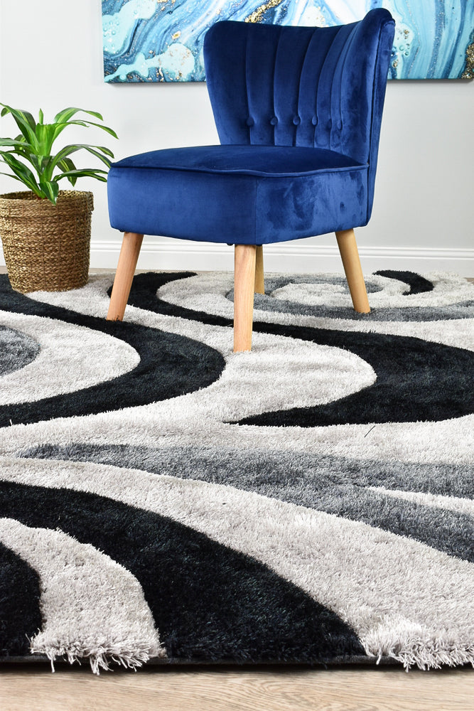 Atlanta Black Grey Rug 883