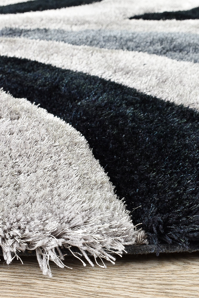 Atlanta Black Grey Rug 883