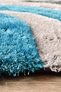 Atlanta Black Grey Turquoise Rug 883