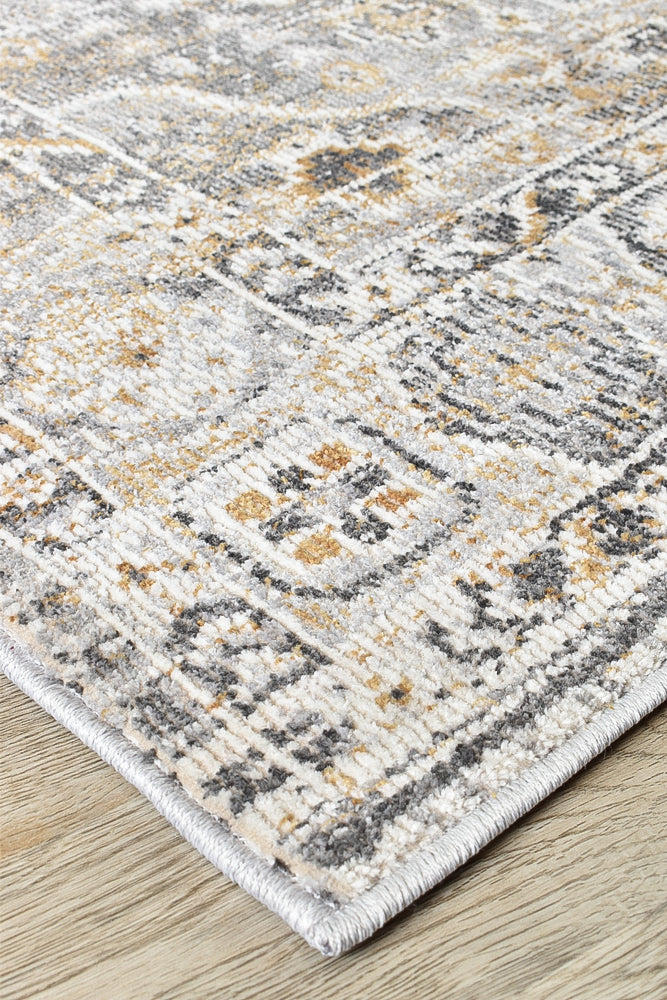 Amara Grey Mustard Rug 0320C