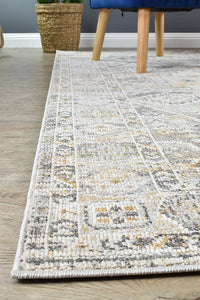 Amara Grey Mustard Rug 0320C