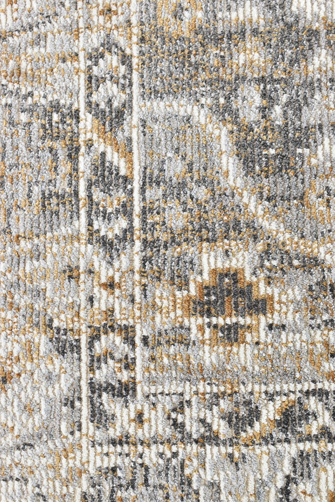 Amara Grey Mustard Rug 0320C