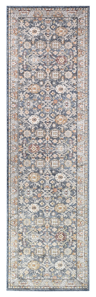 Amara Dark Blue Runner Rug A156A