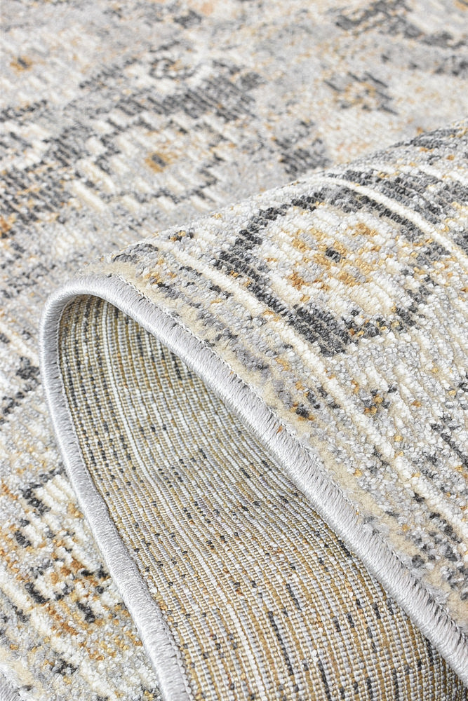 Amara Grey Mustard Rug 0320C