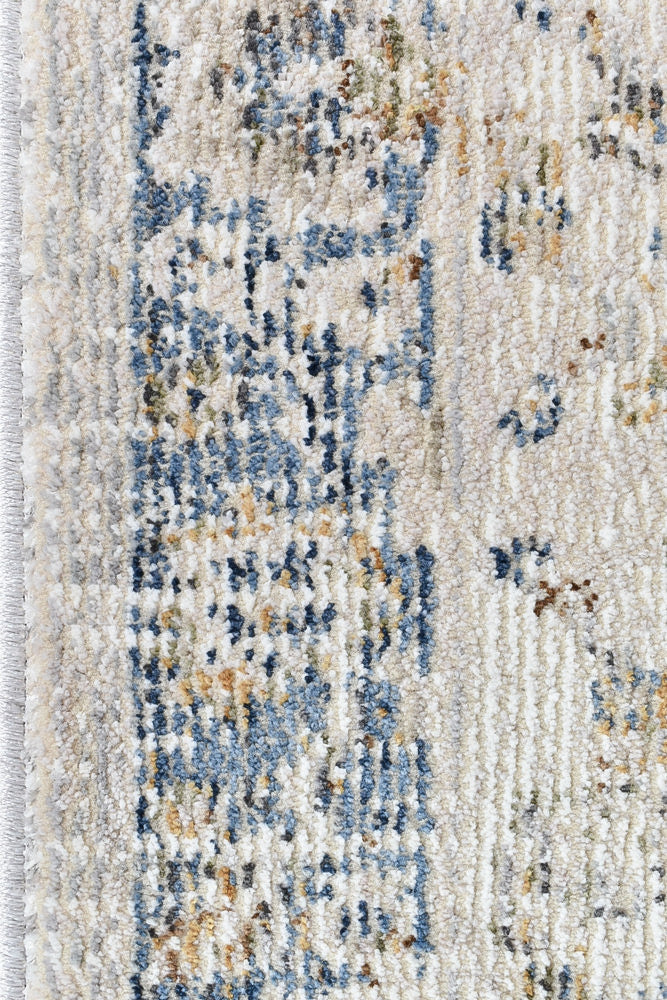 Amara Blue Grey Runner Rug 0321B