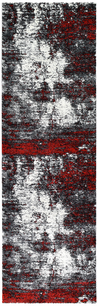 Lagos 651 White Red Rug