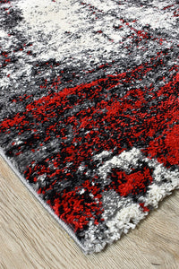 Lagos 651 White Red Rug