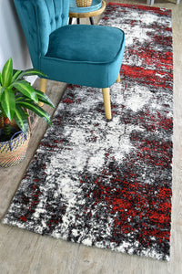 Lagos 651 White Red Rug