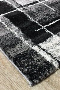 Lagos 297 Dark Grey Black Rug