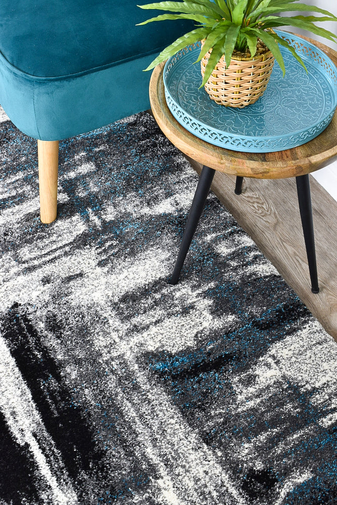 Lagos 347 Light Grey Turquoise Runner