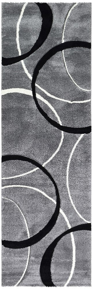 Lagos 798 Light Grey Black Rug