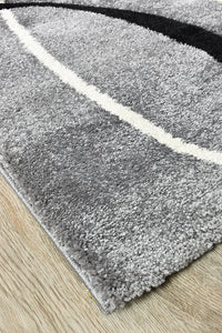 Lagos 798 Light Grey Black Rug