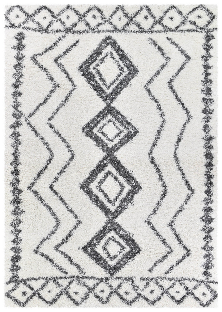 Oslo Shaggy Rug 0B496A Dark Grey