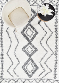 Oslo Shaggy Rug 0B496A Dark Grey