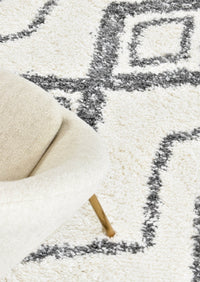 Oslo Shaggy Rug 0B496A Dark Grey