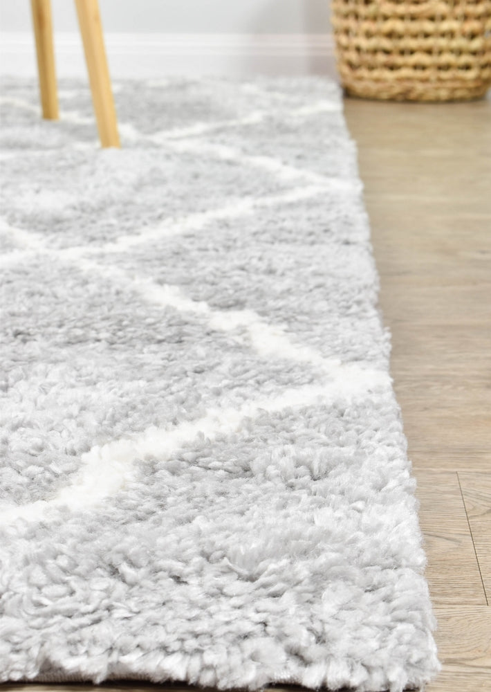 Oslo Shaggy Rug 1562A Grey