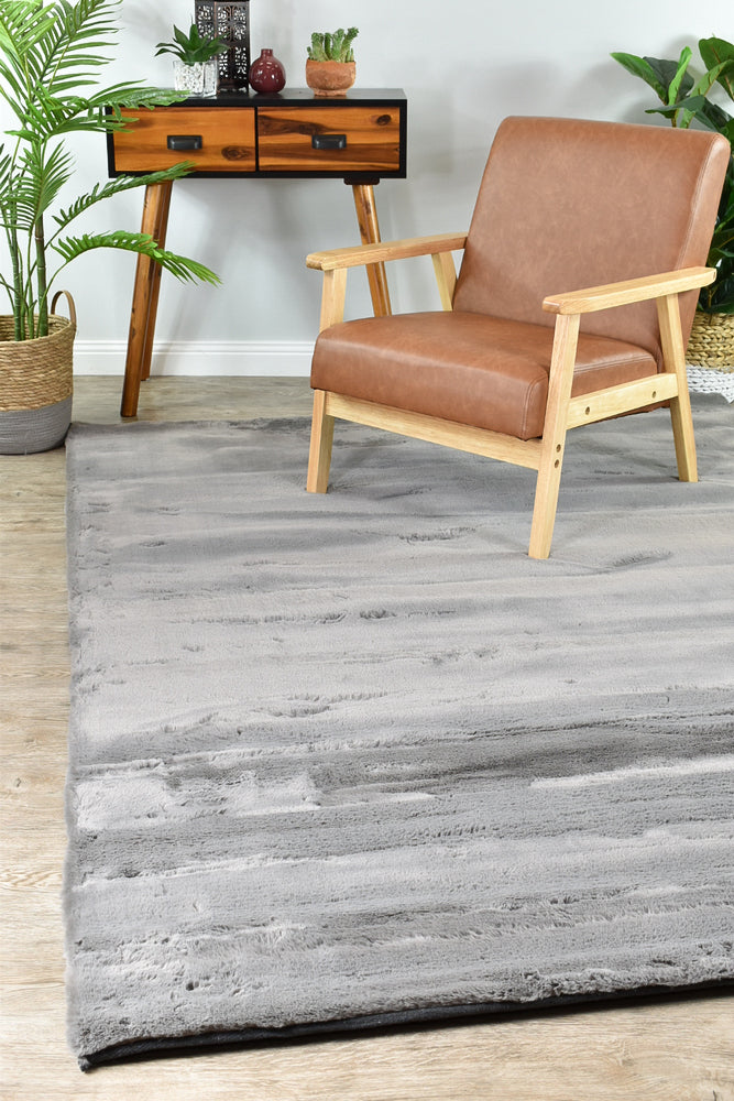 Angorra Shaggy Grey Rug