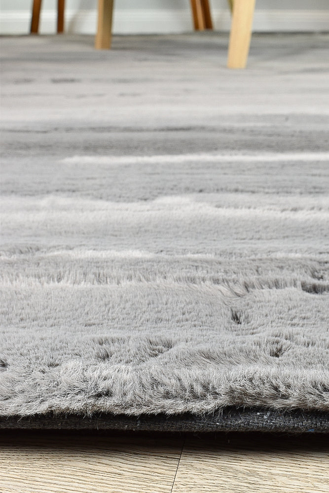 Angorra Shaggy Grey Rug