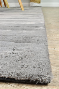 Angorra Shaggy Grey Rug