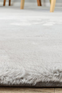 Angorra Shaggy Light Grey Rug